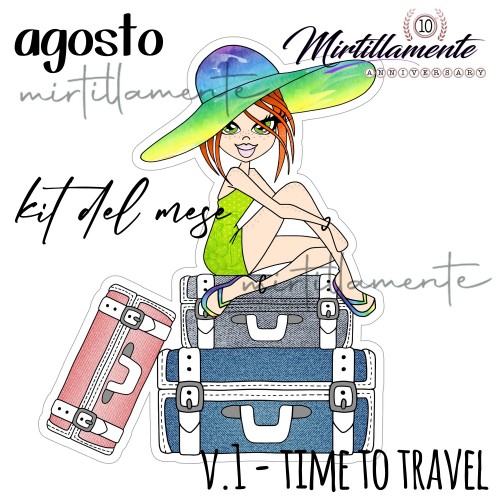 AUGUST NO.1 - TIME TO TRAVEL - A4 DIGITAL KIT